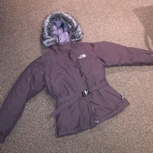 BROWN BELTED NORTH FACE GREENLAND JACKET NWOT